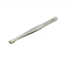 120mm Flat Wide Tweezers for Laboratory Medical Clamping Stamp Electronic Industry Tools