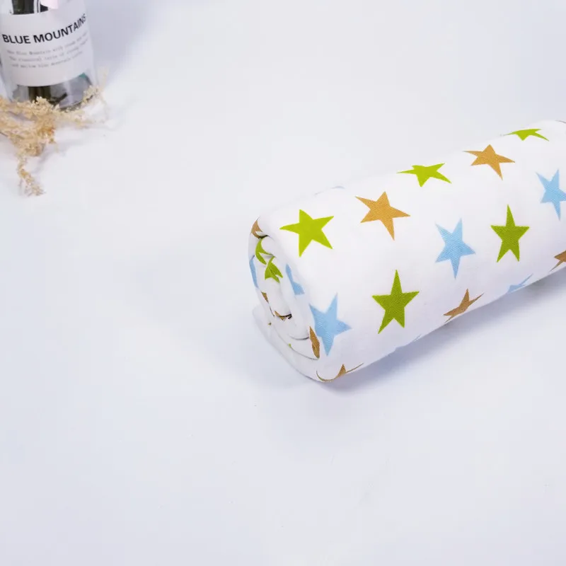 Новое поступление 50x170 см детский хлопковый трикотажный жакет со звездами ткань