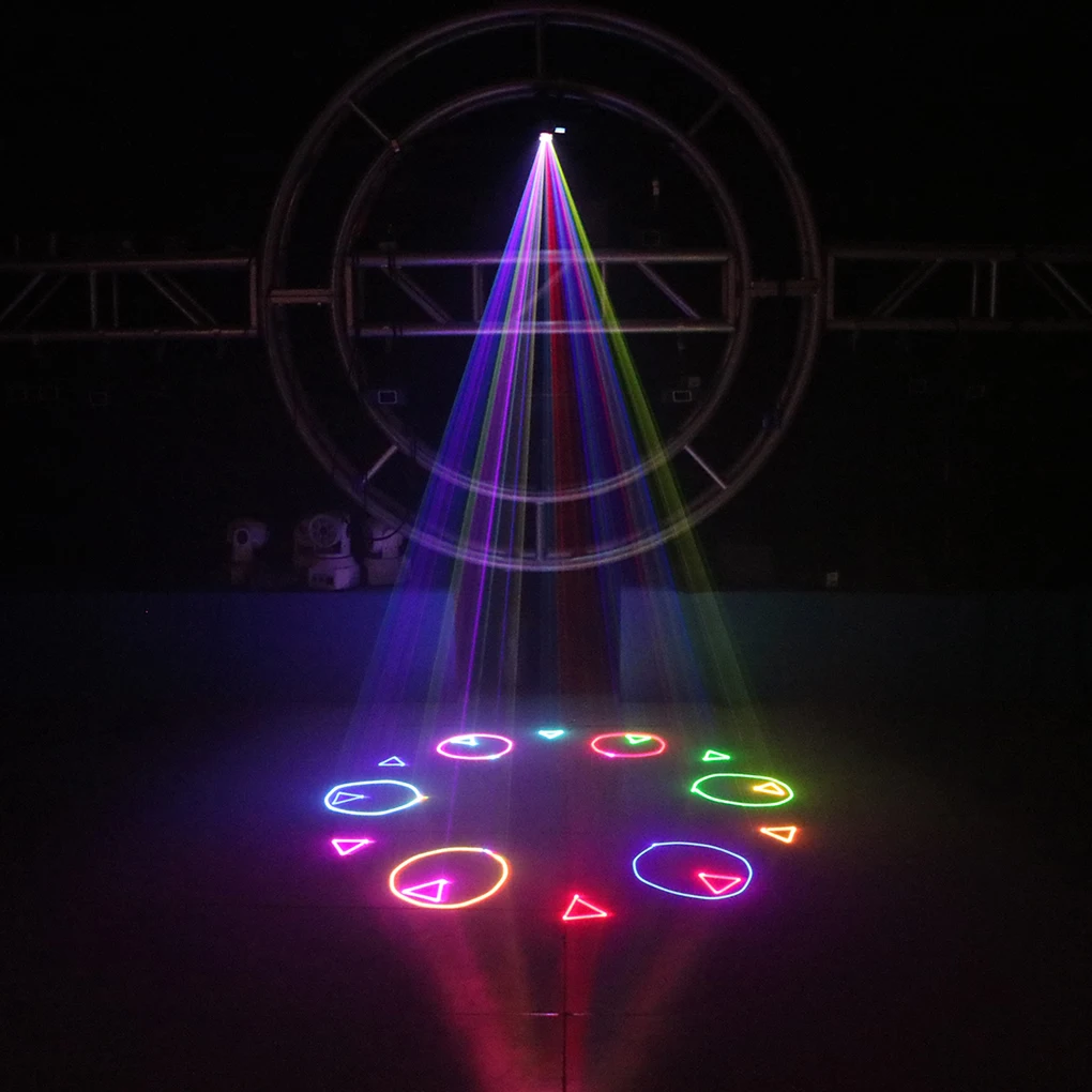 AUCD 500 МВт sd-карта программа для чтения RGB Полноцветный луч Анимация Сканирование Лазерный проектор огни DMX DJ вечерние шоу сценическое освещение FBSD5