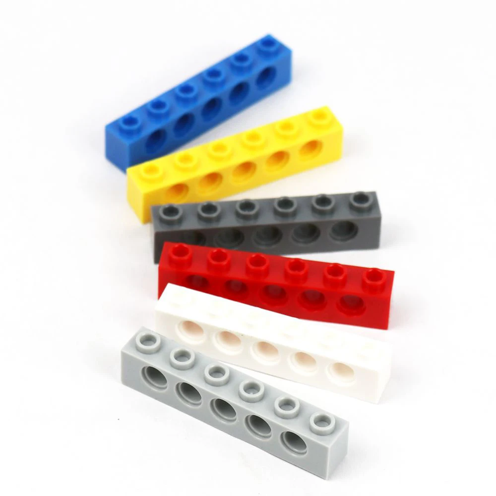 Городские строительные блоки Technic Brick 1x6 [5 отверстий] обучающие игрушки для детей
