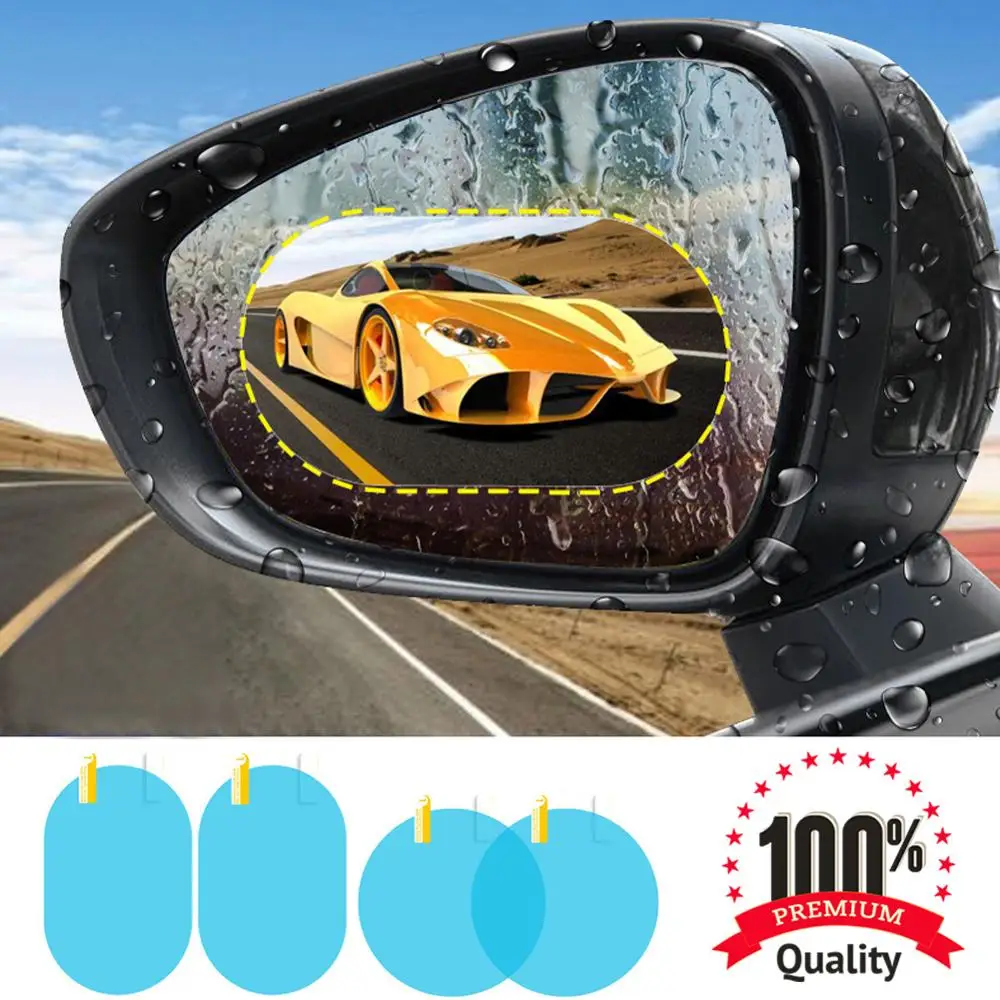 

CAPQX Motocycle Car Side Rearview mirror Protective Film Anti Fog Rainproof Rear View Mirror Window Clear waterproof membrane