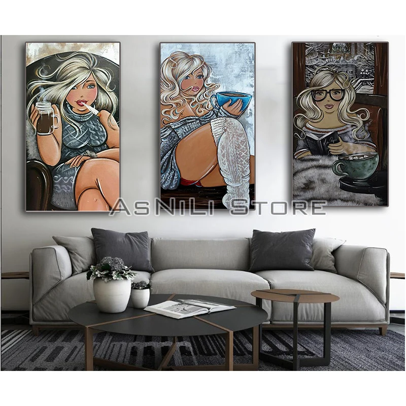 

Full Square/Round Drill 5D DIY diamond painting "sexy fat woman" diamond embroidery cross stitch mosaic home decoration gift