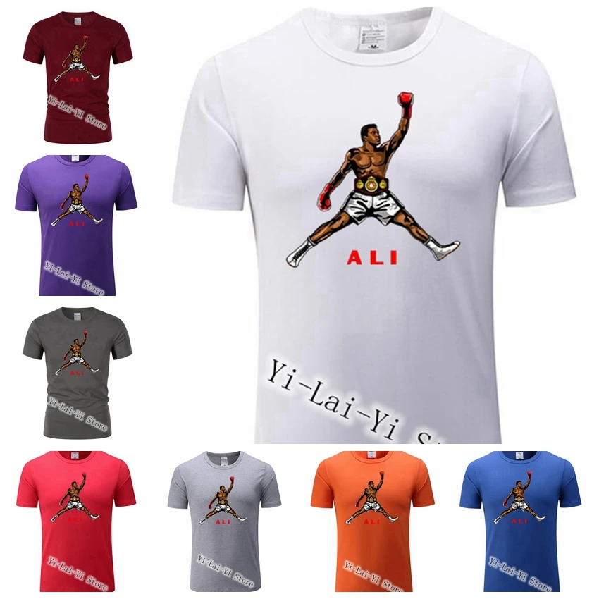 

Brand Air Muhammad Ali UFC Men's T Shirts Men MUHAMMAD ALI T-shirt Male UFC Cool Man Hip Hop TShirt MMA Tee Premium Men's TShirt