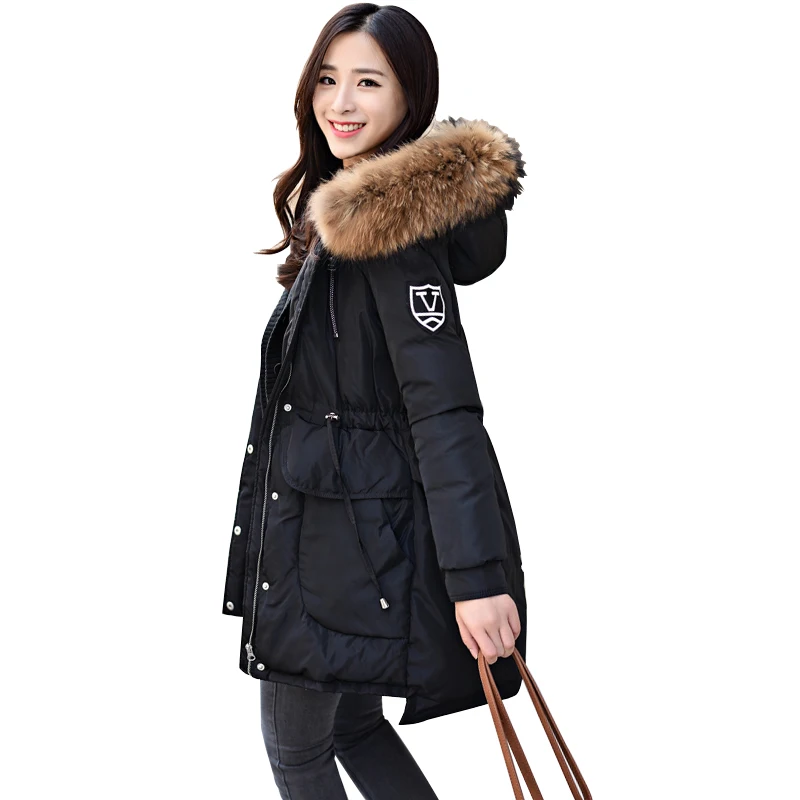 18cm Large Natural Raccoon Fur Collar 2016 Winter Coats