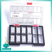 Многоцветные часы, секундные стрелки, 0,16 мм~ 0,26 мм, размер отверстия, 4 цвета, запасные части для часов, набор для часовщиков