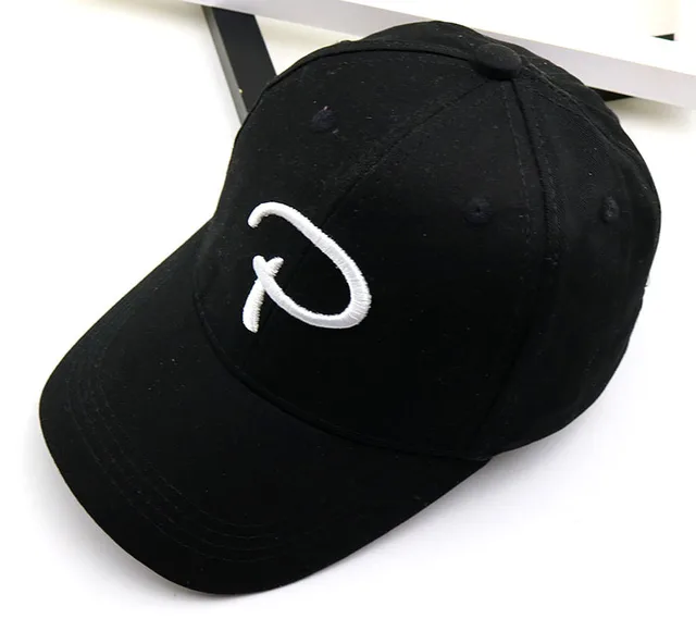 Baby boy girl hats Letter P baseball caps children 2019 spring and