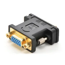 DVI 24+5 to VGA (M to F) Adapter Dongle Converter DVI to VGA Adapter Support 720P 1080I 1080P
