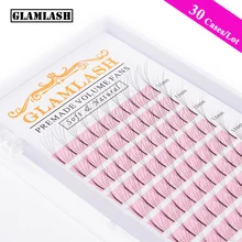 GLAMLASH 30 чехлов 2D3D4D5D6D длинные Стволовые ресницы, готовые русские объемные вееры, норковые ресницы для наращивания, макияж GLAMLASH 30 чехлов 2D3D4D5D6D длинные Стволовые ресницы, готовые русские объемные вееры, норковые ресницы для наращивания, макияж