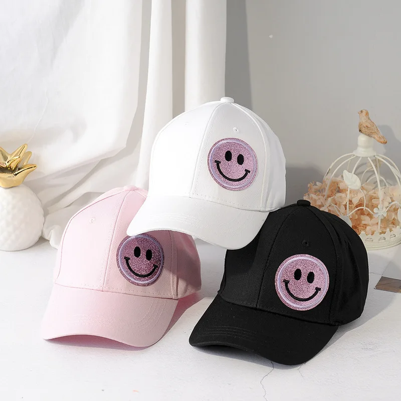 

New Style Baseball Caps Cartoon Smiley Male And Female Hats Adjustable Outdoor Travel Cap Leisure Sun Hats Free Shipping Sale