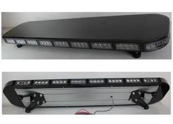 

Free shipping black top extra bright 1 watt led lightbar led warning lightbar led strobe lightbar recovery amber lightbar