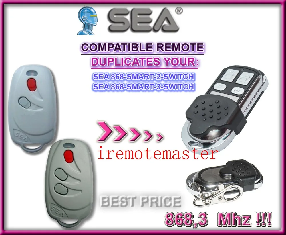 

SEA 868-SMART-2/3-SWITCH replacement remote transmitter 868MHZ