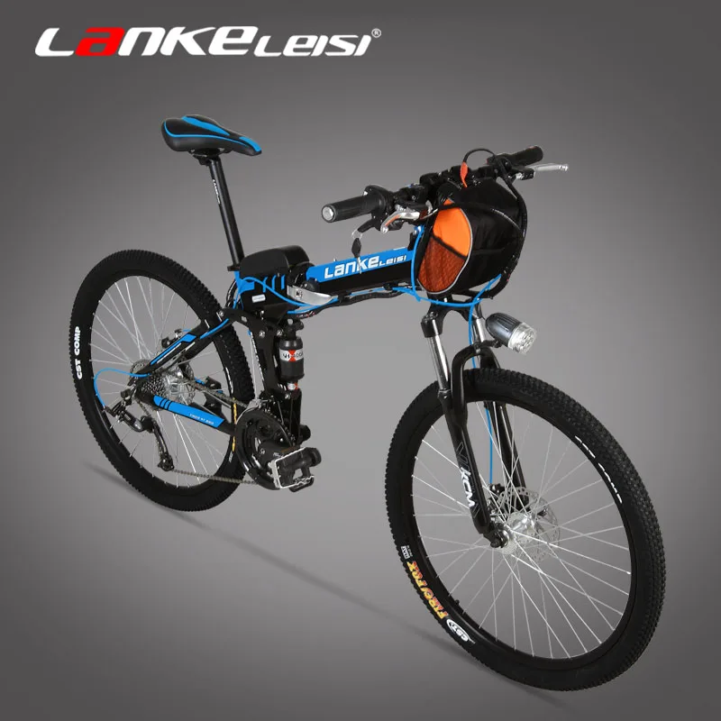 XT600 MTB Горный складной электрический велосипед Полный Подвеска 27 Скорость 240 Вт * 36