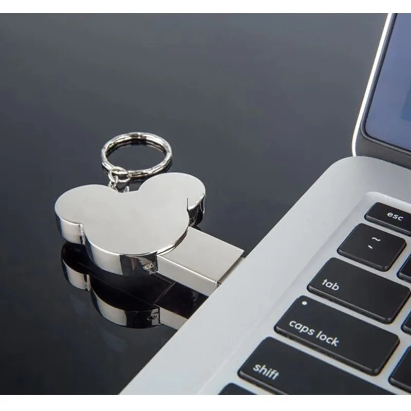 USB флеш-накопитель сердце моды 16 GB 8 ГБ, 32 ГБ, 64 ГБ 4 ГБ серебристый метал Флеш накопитель флэш-память флешки usb stick диск горячий подарок