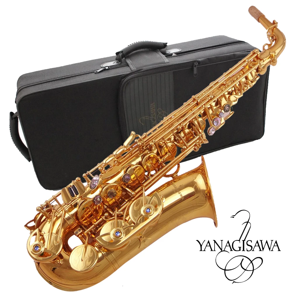 Japan Yanagisawa A 992 Alto Saxophone Eb Gold A WO20 sax Alto Golden