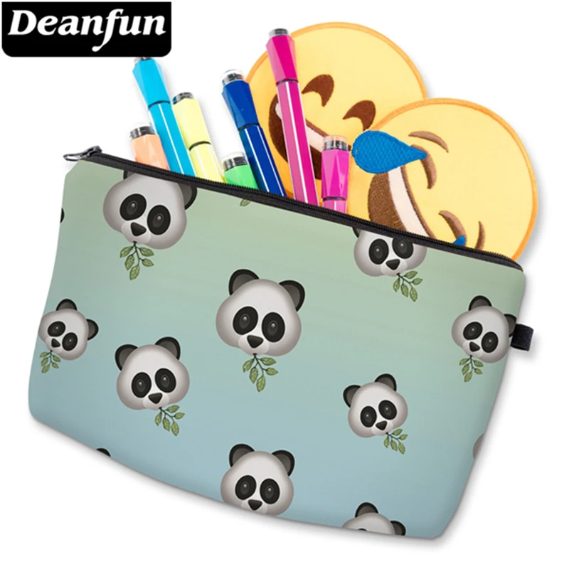 Косметички Deanfun с 3D принтом милой панды, Полиэстеровые несессеры для женщин, 50157 для хранения косметики