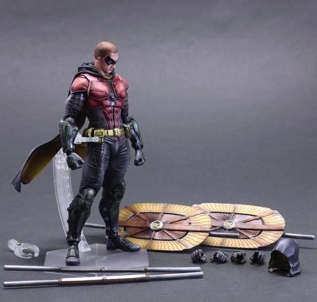 Play Arts Kai PA Bat Man Arkham Knight Robin Jason Todd Red Hood 27 см ПВХ фигурки куклы игрушки Детский