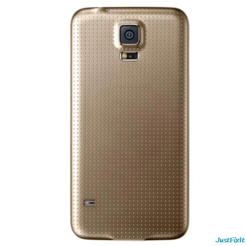 Для SAMSUNG Galaxy S5 Neo G903 G903F G903W задняя крышка батарейного отсека задняя стеклянная крышка Корпус чехол Замена батарейного отсека - Цвет: Gold