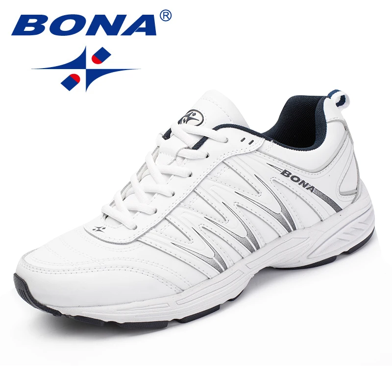 BONA/Новинка; популярная Стильная мужская повседневная обувь; модные мужские кроссовки из спилка; удобные мужские лоферы на шнуровке;