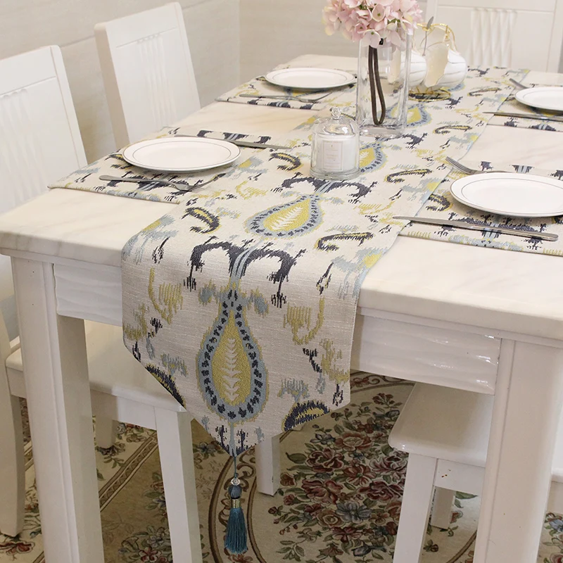 

Table runner table decoration cloth strips coffee table flag