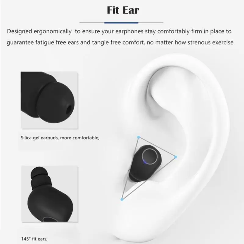 Q1 TWS Bluetooth 5,0 наушники беспроводные наушники гарнитура с микрофоном