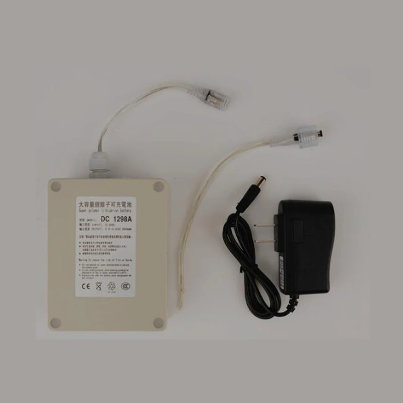 Высококачественный водонепроницаемый DC 12 V 9800 mah DC 1298A литий-ионная аккумуляторная батарея батареи для камеры видеонаблюдения с вилкой
