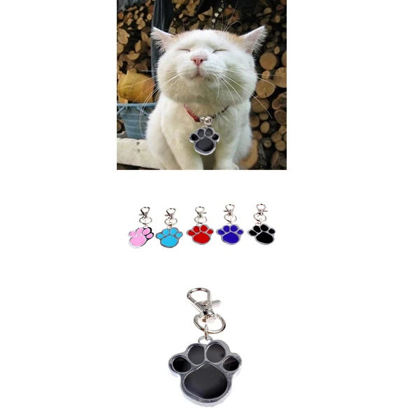 

Fashion Footprint Shape Pendant Stainless Steel For Dog Pet Collars Puppy Cat Choker Necklaces Pendants Hot Sale
