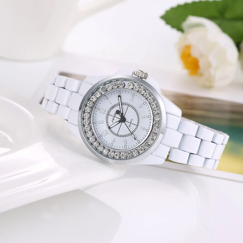 SINOBI Женские часы Лидирующий бренд роскошные стразы женские часы модные часы из нержавеющей стали relogio feminino