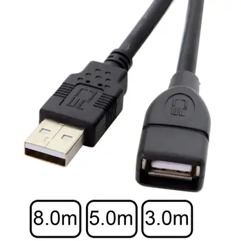 

CYDZ 8m 5m 3m USB Type-A Female to USB 2.0 Male Data Extension Cable for Hard Disk & Scanner & Printer
