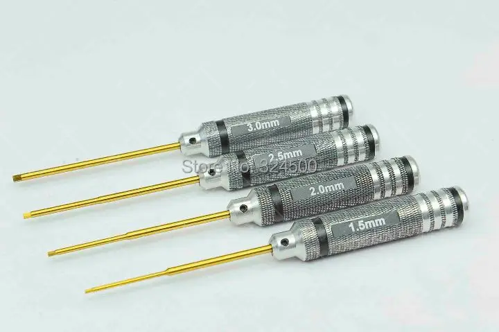 

HSS Titanize HEX Screw Driver Tools For RC Plane Heli Allen Key H1.5mm/H2.0mm/H2.5mm/H3.0mm Type : A set