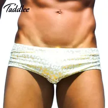 Бренд Taddlee, новые мужские купальные костюмы, одежда для плавания, плавки-боксеры, сексуальные мужские плавки с низкой талией, плавки-бикини, шорты для серфинга