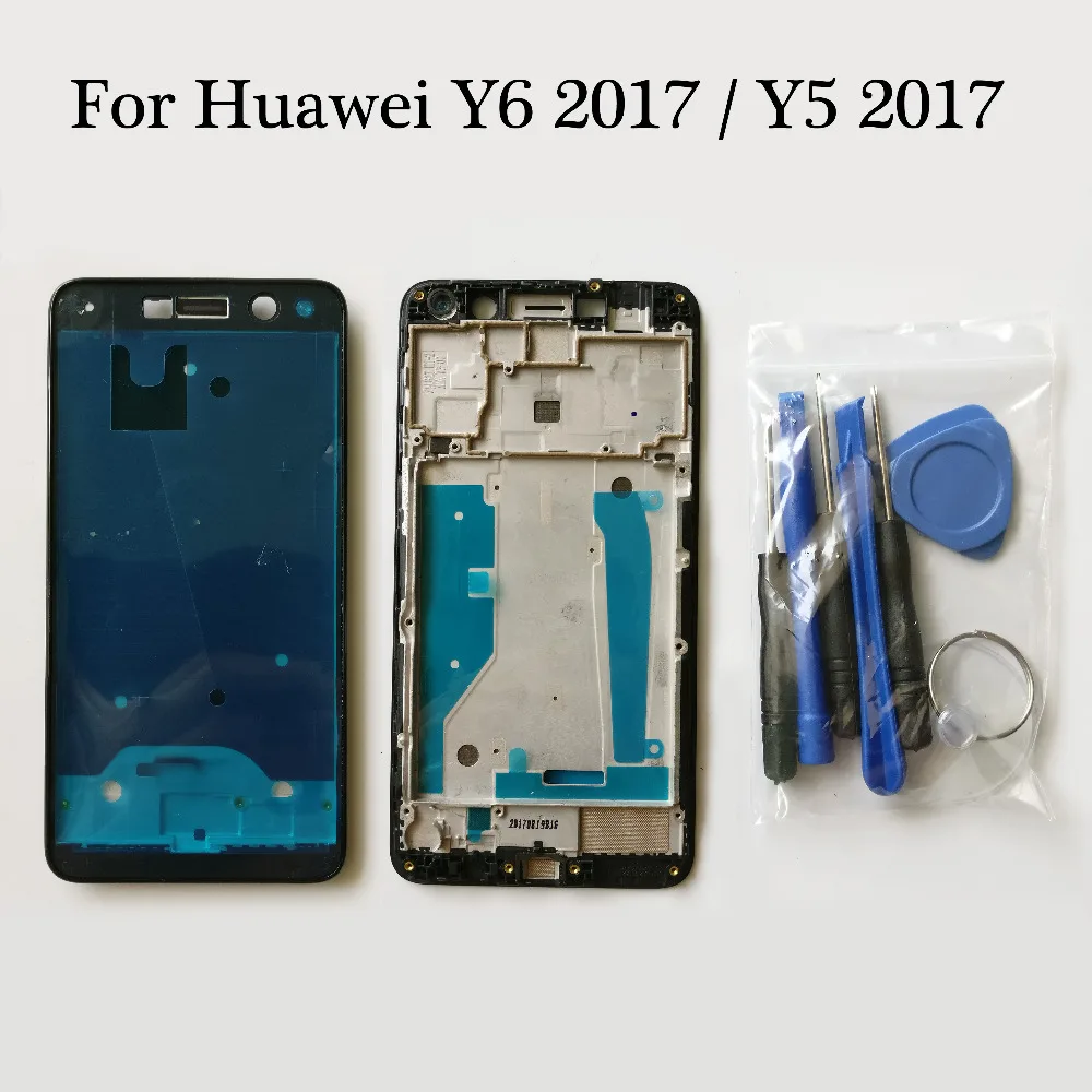 Для huawei Nova молодых 4G LTE/Y6 /Y5 спереди Корпус шасси плиты ЖК-дисплей Дисплей лицевой панели Frame инструменты(без ЖК-дисплей