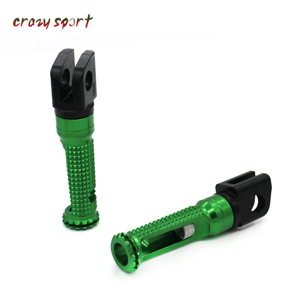 

Front Foot Pegs Footrest Adapter For KAWASAKI NINJA 300 NINJA300 NINJA250R EX250R NINJA Motorcycle Foot Rest Rider With Logo