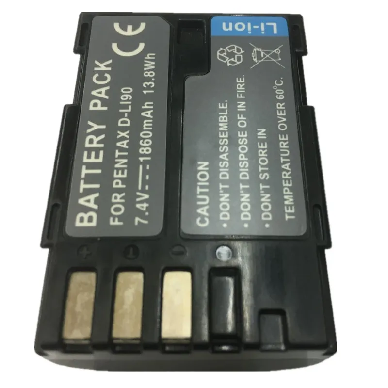 

D-LI90 lithium batteries pack DLI90 Digital camera battery For Pentax K-5 II K-5 IIS K-01 K-7 K-5 K-3 K-3 II 645D 645Z