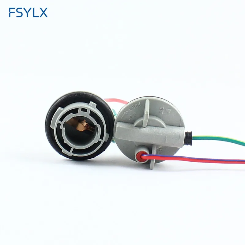 

FSYLX P21W 1156 BA15S Socket Harness Plugs wire 1156 LED female bulb holder adapter connector for BA15S 1156 LED car light bulb
