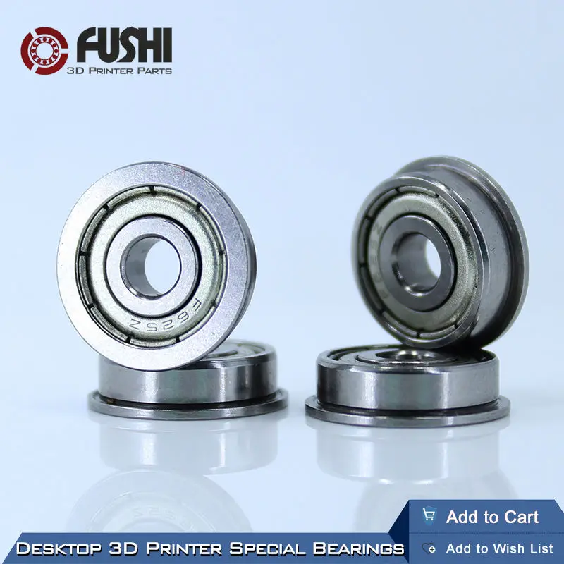 Desktop 3D Printer Flange Bushing Ball Bearing F624ZZ 10PCS for Kossel/ Prusa i3