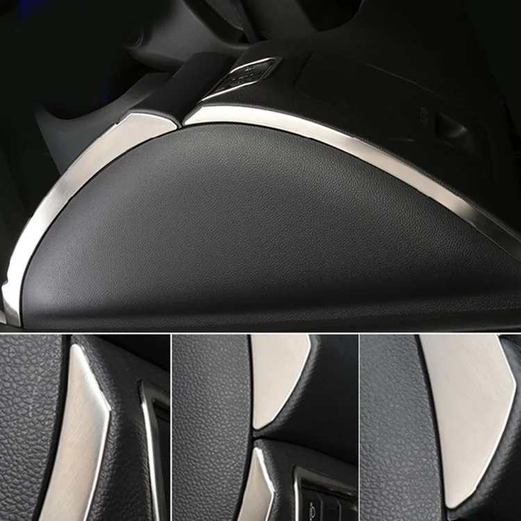 4 шт. для Hyundai Ix25 Боковая Отделка приборной панели из нержавеющей стали|trim|dashboard trim