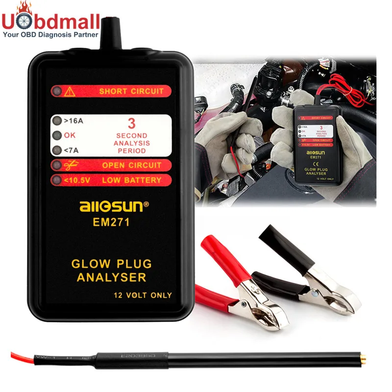 Universal 12V Glow Plug Analyser Auto Engine Analyzer of Diagnostic