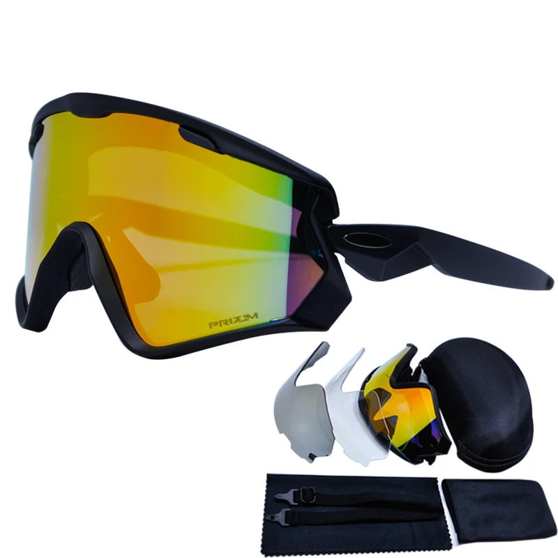 Bicycle Cycling Glasses UV400 Cycling Goggle Sunglasses Brand Designer TR90 Cycling Eyewear 3 Lens Sports Glasses For Cycling