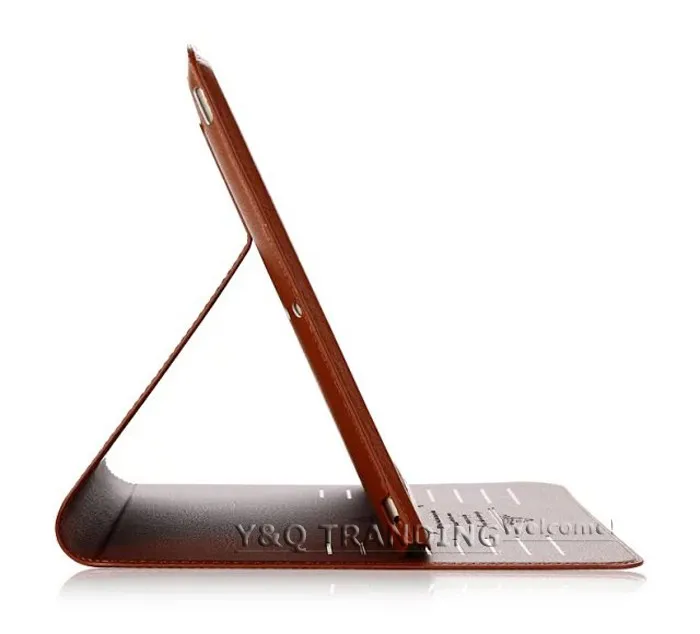 Ultrathin Cowhide Genuine Leather Case for Apple iPad Real Leather Business Stand Smart Cover for iPad (13)
