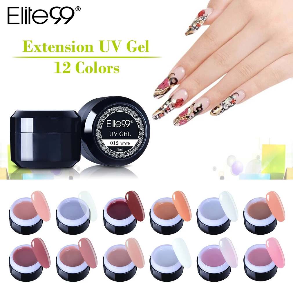 

Elite99 Thick Builder Gel Nails Pink 8ml Finger Nail Extension UV Gel Nail Cover Soak Off Nail Gel Natural UV Gel
