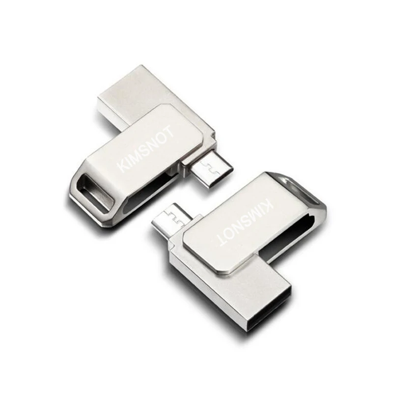 Kimsnot OTG USB флеш-накопитель 64 ГБ 32 ГБ 16 ГБ 8 ГБ Micro USB Металлический Мини-накопитель высокоскоростной флеш-накопитель карта памяти