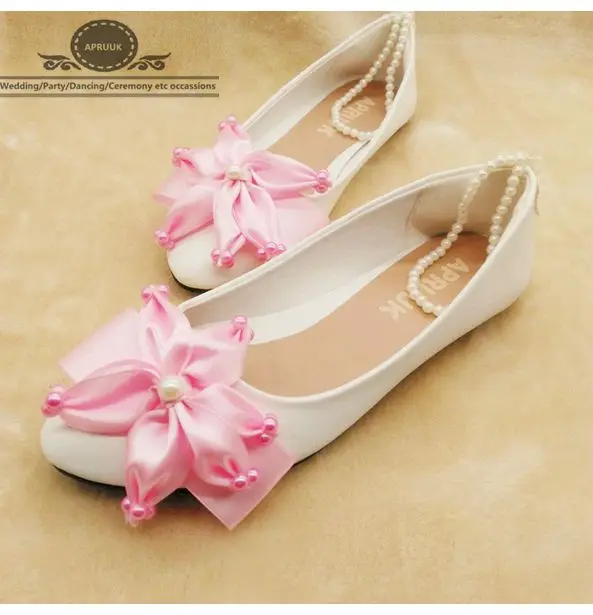 pink floral flats