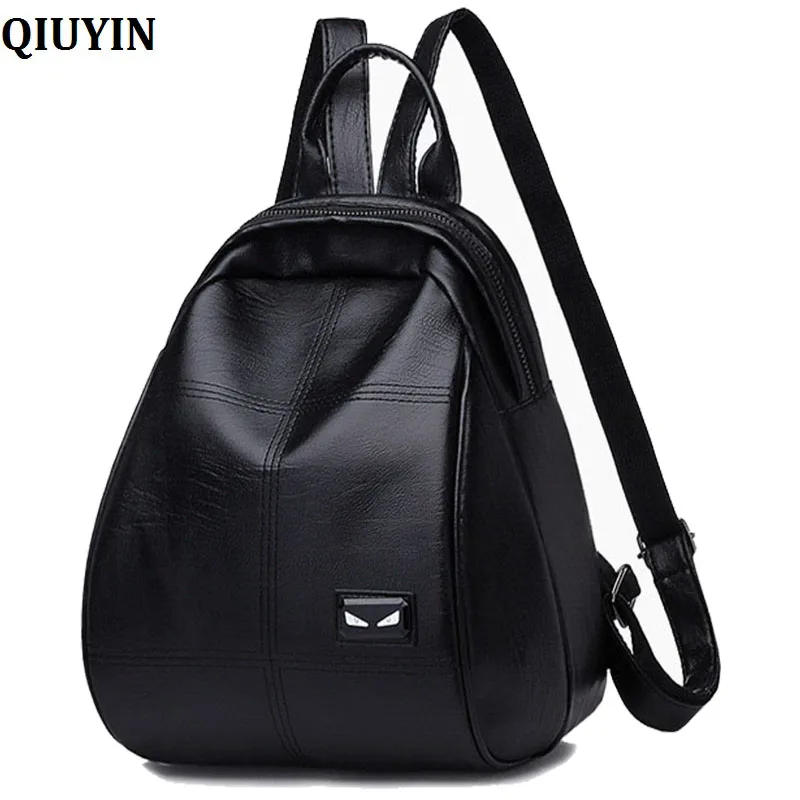 

QIUYIN Large Capacity Backpacks Travel Bags Women Backpack Designer high quality Leather Women Bag Fashion School Bags