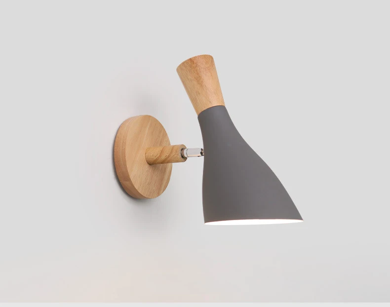Светодиодный светильник настенный деревянные прикроватные бра Nordic Современные настенные бра ночник для Спальня Гостиная исследование