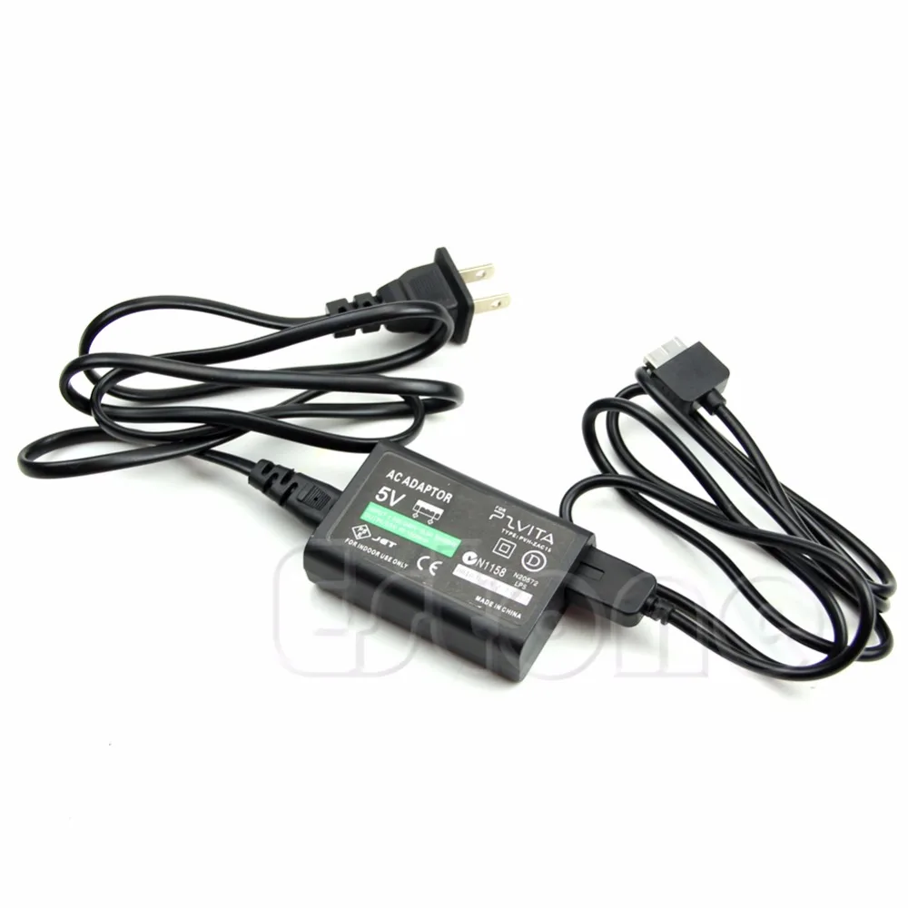 1 قطعة الولايات المتحدة التوصيل AC محول الطاقة USB كابل بيانات امدادات تحويل شاحن أجهزة سوني PS فيتا ايندهوفن