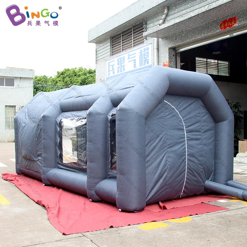  2019 S 6x3x2.5m inflatable portable spray booths airloading grey painting spray tent for car use cu