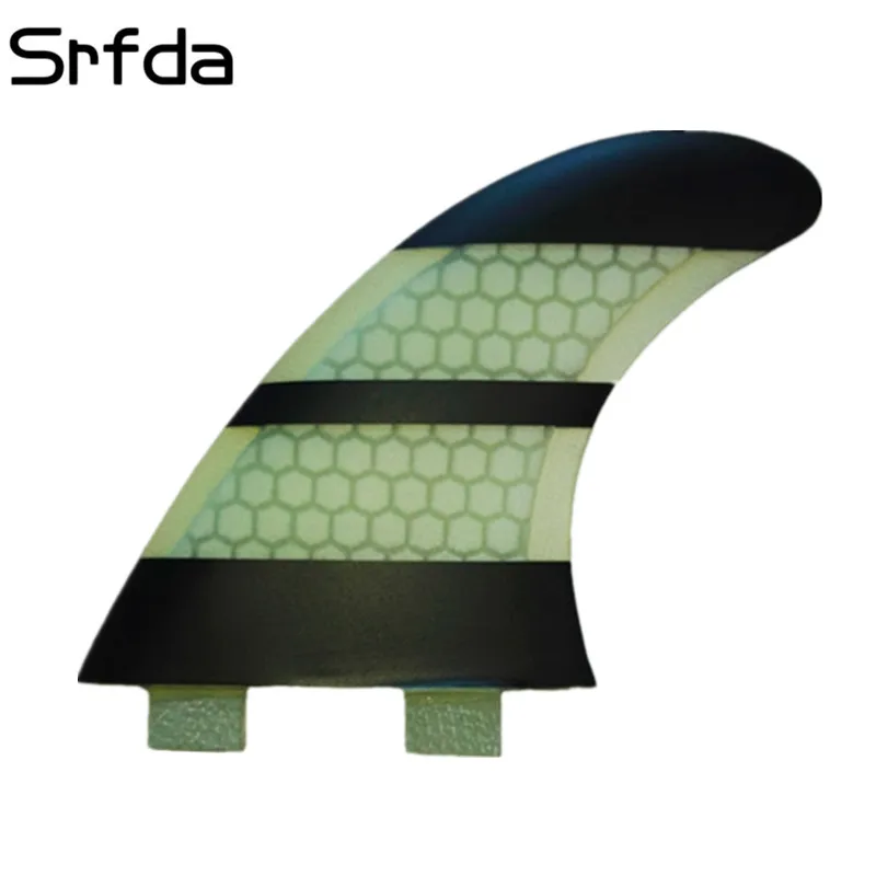 srfda free shipping for FCS box surfboard fins with fiberglass honey
