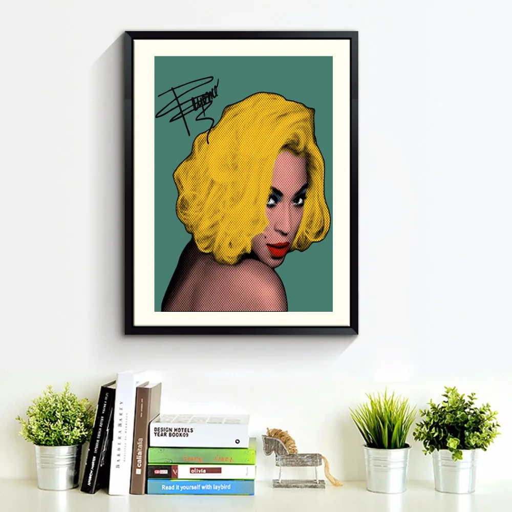 Beyonce Signature Modern Poster Art Wall Pictures Silk Fabric Printed Painting Room Decoration Home Decor No Frame | Дом и сад