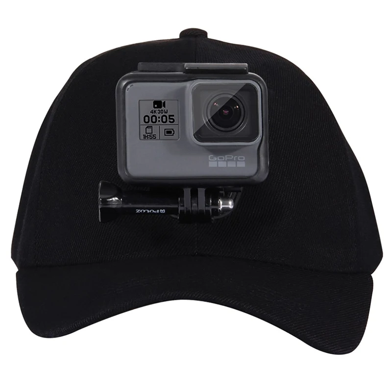 Djustable Sun Hat Cap Sport camera Baseball Hat WJ-Hook Buckle Mount Screw  for Gopro Hero 654321SJCAMXiaomi yi Accessories (11)