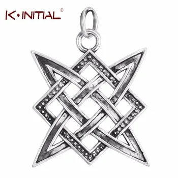 Kinitial 5pcs Antique Slavic Norway Valknut Viking Svarog Pendants Star Rus Amulet Charm Ancient Talisman Jewelry Fit Necklace